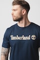 Timberland Tricou cu decolteu la baza gatului si imprimeu logo Camo Linear Barbati