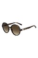 Love Moschino Овални слънчеви очила с градиента Жени