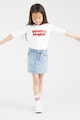 Levi's Bluza cu decolteu rotund si imprimeu logo Fete