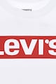 Levi's Tricou cu decolteu la baza gatului si imprimeu logo Baieti