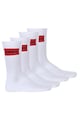 HUGO Рипсени чорапи с памук с лого - 4 чифта Мъже