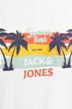 Jack & Jones Тениска с овално деколте и принт Мъже