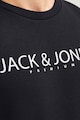 Jack & Jones Kerek nyakú pamuttartalmú pulóver logóval férfi