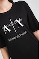 ARMANI EXCHANGE Rochie-tricou cu imprimeu logo si slituri laterale Femei