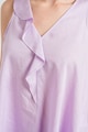 ARMANI EXCHANGE Блуза с лен с шпиц и дипли Жени