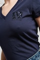 ARMANI EXCHANGE V-nyakú póló kis logóval női