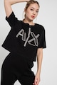 ARMANI EXCHANGE Tricou lejer din bumbac cu imprimeu logo Femei