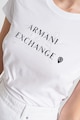 ARMANI EXCHANGE Logós szűk fazonú pamuttartalmú póló női