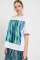 ARMANI EXCHANGE Tricou supradimensionat de bumbac cu model abstract Femei