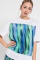 ARMANI EXCHANGE Tricou supradimensionat de bumbac cu model abstract Femei