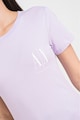 ARMANI EXCHANGE Normál fazonú pamutpóló logós részlettel a mellrészen női