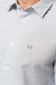 ARMANI EXCHANGE Памучна риза с остра яка Мъже