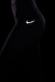 Nike Colanti crop cu talie inalta si tehnologie Dri-FIT pentru alergare Fast Femei