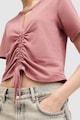 AllSaints Gigi póló kivágott részlettel elöl női