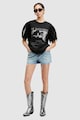 AllSaints Rosekis bő fazonú póló hálós réteggel női