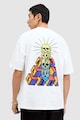 AllSaints Уголемена тениска Pleateu от органичен памук Мъже