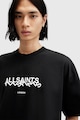 AllSaints Уголемена тениска Slanted с лого Мъже