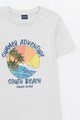 LC WAIKIKI Памучна тениска с тропически принт Момчета