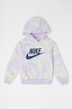 Nike Kapucnis pulóver kenguruzsebbel és logómintával Lány