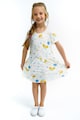 Roly Poly Памучна рокля с фигурална шарка Момичета
