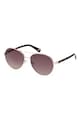 GUESS Ochelari de soare aviator unisex cu detalii logo Femei