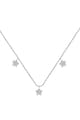 LA PETITE STORY Ezüst nyaklánc csillag alakú medálokkal női