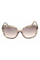 GUESS Ochelari de soare butterfly cu rama cu animal print Femei