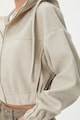 KOTON Cipzáros pulóver húzózsinóros kapucnival női