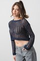 Vero Moda Ibiza azsúros crop pulóver női