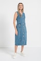 Vero Moda Rochie midi de denim, fara maneci Femei