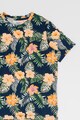 Jack & Jones Tricou cu decolteu la baza gatului si model tropical Baieti