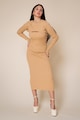 uFIT Set de rochie cu striatii si cardigan crop - 2 piese Femei