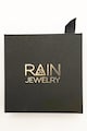Rain Jewelry Colier din argint 925 placat cu aur de 24K si rubin sintetic Femei