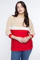 Fiorella Rubino Пуловер с дизайн с цветен блок и перфорации Жени