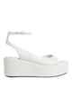 CALVIN KLEIN Sandale wedge din piele Femei