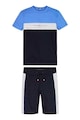 Tommy Hilfiger Set de tricou si bermude cu model colorblock Baieti