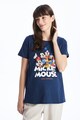 LC WAIKIKI Тениска от памук с овално деколте и щампа с Mickey Mouse Жени