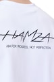 HAMZA Boxy bő fazonú uniszex póló ejtett ujjakkal férfi