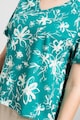 United Colors of Benetton V-nyakú virágos póló női