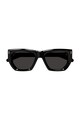 Gucci Szögletes napszemüveg logós részletekkel női