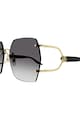 Gucci Шестоъгълни слънчеви очила с градиента Жени