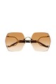 Gucci Nagyméretű hatszögletű napszemüveg színátmenetes lencsékkel női