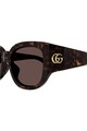 Gucci Слънчеви очила с рамка с животинска шарка Жени