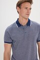 AC&Co Galléros szűk fazonú póló pöttyös mintával férfi