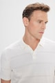 AC&Co Galléros póló perforált mintával férfi