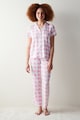 Penti Pijama din viscoza cu model in carouri Femei