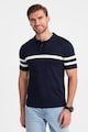 OMBRE Tricou polo cu dungi contrastante Barbati