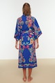 Trendyol Плажно кимоно с индийска шарка Жени