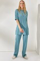 Olalook Set de bluza de trening striata si pantaloni Femei