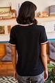 Olalook Tricou de bumbac cu margini contrastante Femei